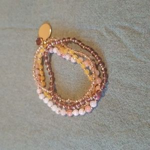 Set of 4 breaded bracelets